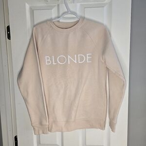 Brunette The Label BLONDE Light Pink Sweatshirt
